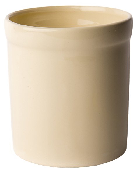 American Mug Pottery Ceramic Utensil Crock Utensil Holder, Made in USA, Ivory