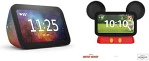 Echo Show 5 Kids Bundle: Includes Echo Show 5 (3rd Gen, 2023 release) Kids | Galaxy & Made For Amazon Disney Mickey Mouse Stand