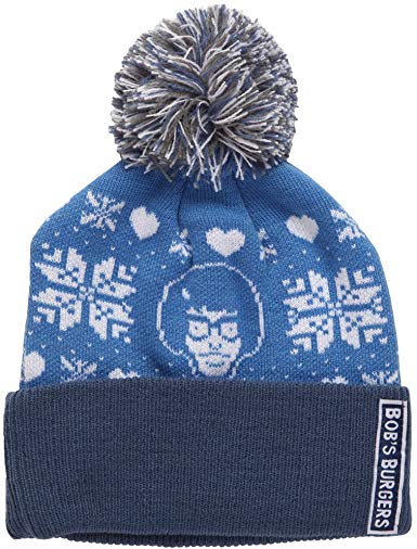 Bob's Burgers Snowflake Tina Pom Beanie Blue