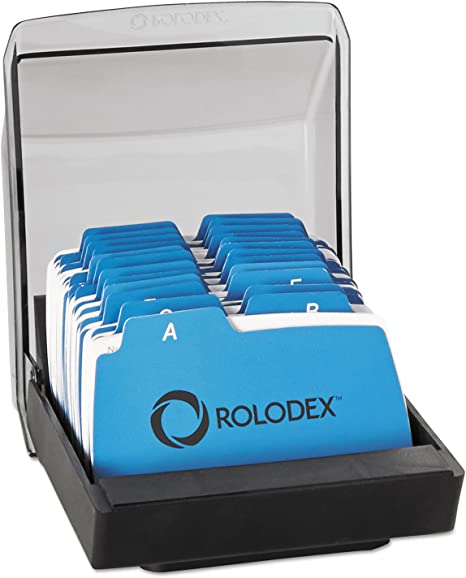Rolodex Petite Covered Tray Card File -
