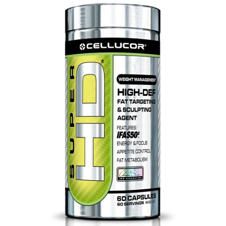 Cellucor Super HD Thermogenic Fat Burner, Appetite Suppressant & Metaboltism Booster for Weight Loss , 60 Capsules, G3