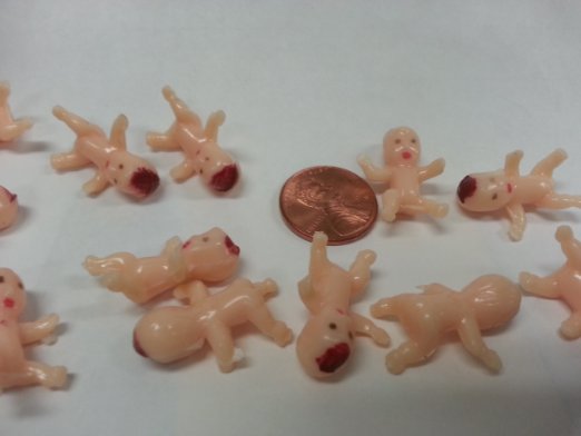 144 Mini Plastic Babies