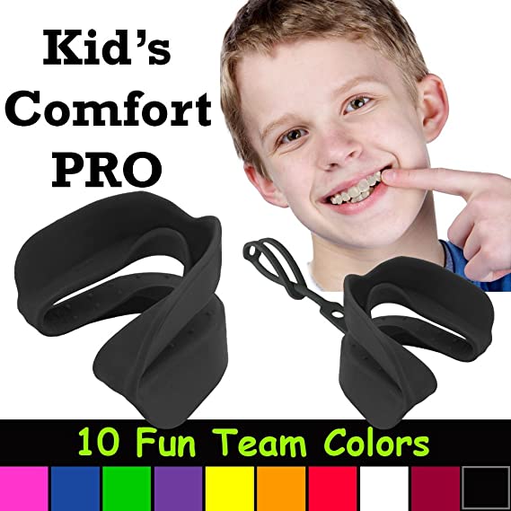 Kid's Comfort PRO Youth Double Sports Mouth Guard Wear with or Without Braces