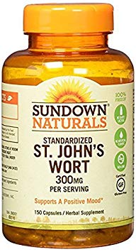 Sundown Naturals Standardized St. John's Wort Capsules 150 Capsules (2 Pack)