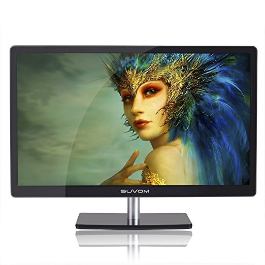 SUVOM® 23 Inch LCD Monitor Screen Full HD 1920x1080 2ms HDMI VGA Wide Visual with Speaker