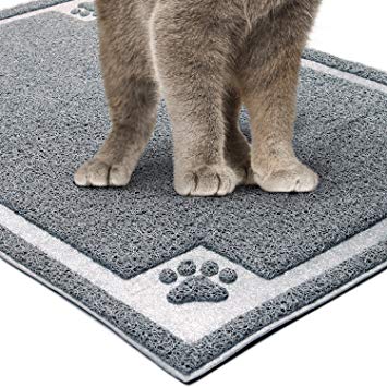 GeekDigg Kitty Litter Mat, 35x23.5 Inches Kittens Litter Mat Very Soft Pad, A Feeding Mat as a Gift