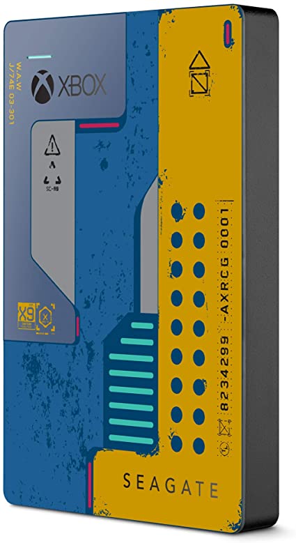 Seagate Game Drive for Xbox 2TB External Hard Drive Portable HDD – USB 3.0 Cyberpunk 2077 Special Edition, Designed for Xbox One (STEA2000428)