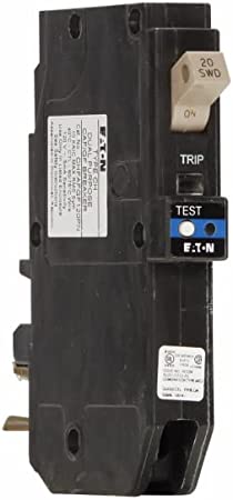 Eaton CHFAFGF120PN Plug-In Mount Type CH Combination Arc and Ground Fault Circuit Breaker 1-Pole 20 Amp 120 Volt AC