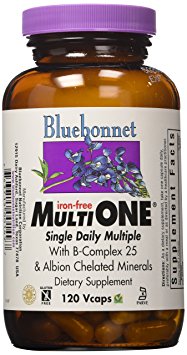 Bluebonnet - Multi One Iron Free - 120 VegCap Kosher,Gluten-Free