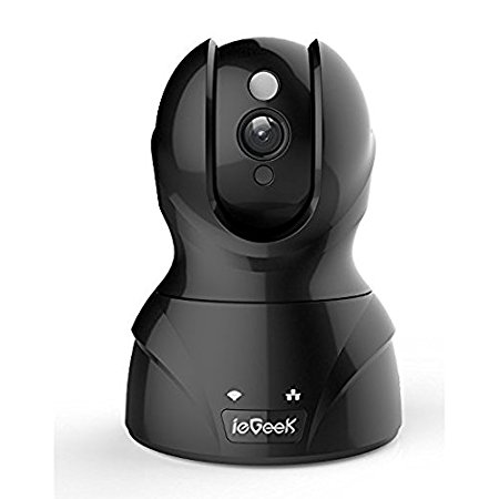 ieGeek Wireless Security Wifi IP Camera Surveillance 1080P HD with 2-Way Audio, Pan Tilt 8x Zoom, Night Vision, Intelligent Motion Alarm, Support Remotely View and Control via Smart phone/Tablet/PC