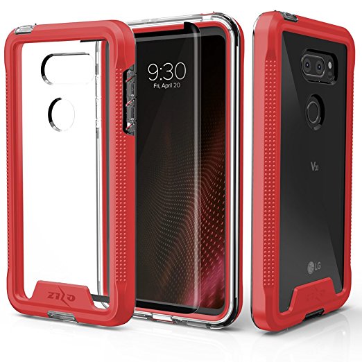 LG V30 Case - Zizo [ION Series] with FREE [LG V 30 Screen Protector] Transparent Clear [Military Grade Drop Tested]