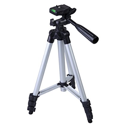 Lightweight Camera Tripod, Proslife Aluminum Portable Travel Camcorder Tripod with Carrying Bag, 14-42 Inch, Adjustable Height Legs