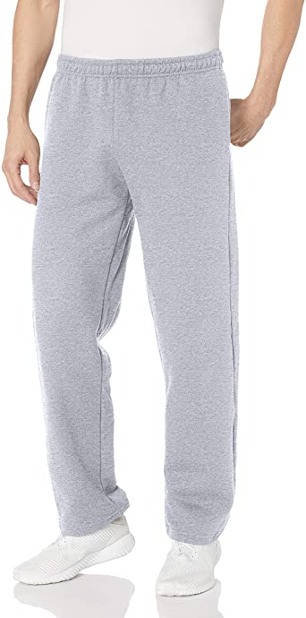 Gildan Mens Fleece Open Bottom Pocketed Pant