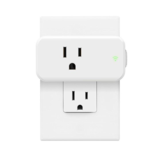 Alexa Mini Smart Plug, Maxcio 15A Wifi Socket Outlet with Energy Monitoring, Works with Alexa and Google Assistant, Control Your Lights, Appliances from Your Phone …