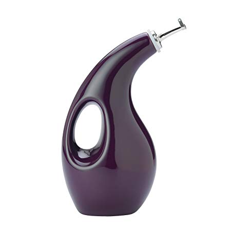 Rachael Ray Stoneware EVOO Oil Dispensing Bottle, Purple