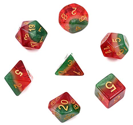 HDdais Polyhedral Dice Sets DND Dice for Dungeons & Dragons Pathfinder Table Gaming Dice Collections with Bags