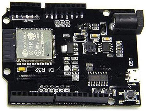 HiLetgo UNO R3 D1 R32 ESP32 ESP-32 CH340G WiFi Bluetooth UNO Development Board WiFi Bluetooth 4MB Flash with Micro USB for Arduino