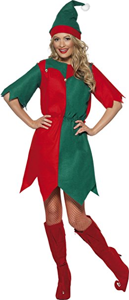 Elf Fancy Dress Costume Ladies (Christmas)