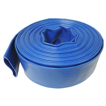 2 Dia x 100 ft HydroMaxx Heavy Duty Lay Flat Discharge and Backwash Hose for Water Transfer Applications 4 Bar Agricultural Grade Construction