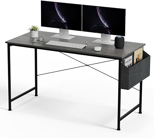 SANODESK FD6 120 * 60CM Computer Home Office Desk,Study Writing Table with Storage Shelves, Modern Simple PC Desk with Splice Board