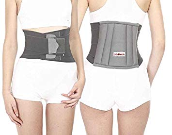 Orthowala ™ LS Support Belt Grey Color - Premium Series -Size -Medium -32-36- Inches for Back Lumbar Support Pain Reliever Enhance Back Posture