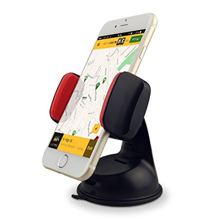 Car Phone Mount, Cell Phone Mini Holder for Dashboard and Windshield, Car Accessories for iPhone Samsung