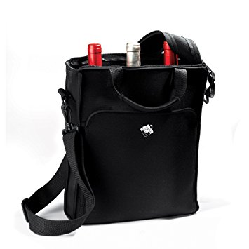 Wine Enthusiast 3-Bottle Neoprene Wine Tote Bag