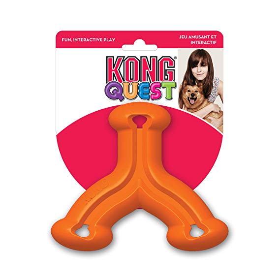 KONG Quest Wishbone Treat Dispensing Dog Toy, Small, Colors Vary