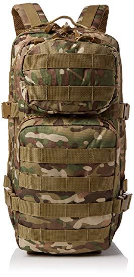 Mil-Tec Military Army Patrol Molle Assault Pack Tactical Combat Rucksack Backpack Bag 36L Multitarn Multicam Camo