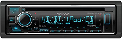 Kenwood KDC-BT778HD Single DIN Bluetooth CD Car Stereo Receiver with Amazon Alexa Voice Control | LCD Text Display | USB & Aux Input