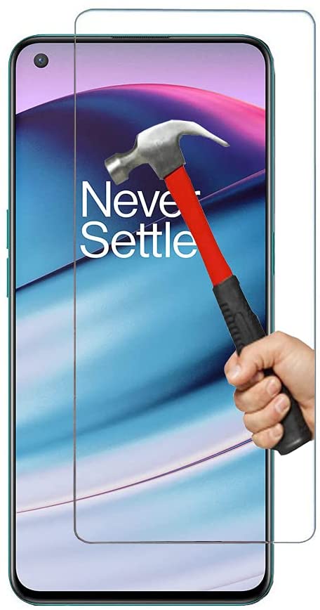 OnePlus Nord CE 5G Tempered Glass Screen Protector Easy Bubble-Free Installation Ultra Clear HD shatterproof with 9H Hardness and Anti Fingerprint Oleo-phobic Coating for OnePlus Nord CE 5G