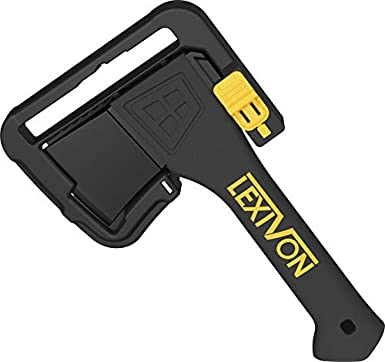 LEXIVON V9 Camping Hatchet, 9-Inch Axe | Ergonomic Grip, Lightweight Fiber-glass Composite Handle | Protective Carrying Sheath Included (LX-V9)