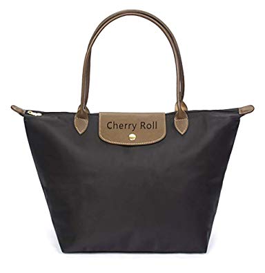 Cherry Roll Women's Stylish Waterproof Tote Bag Nylon Travel Shoulder Beach Bags