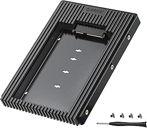 ORICO 2,5-Zoll-auf-3,5-Zoll festplatten adapter, Konverter-Einbaurahmen Wechselrahmen für 2,5-Zoll-SATA-HDD oder -SSD von 7/9,5/12,5 mm (D2SS)