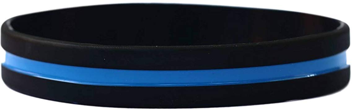 SayitBands Thin Blue Line Wristband