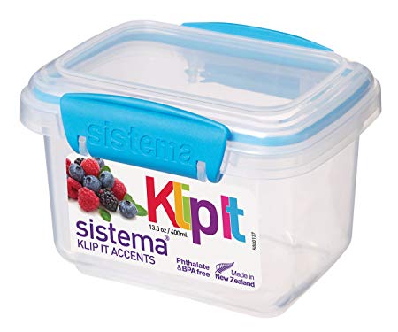 Sistema KLIP IT Accents Food Storage Container, 400 ml - Assorted Colours