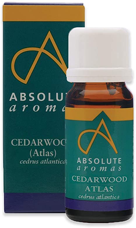 Absolute Aromas Cedarwood Essential Oil 10ml - Pure, Natural, Undiluted, Cruelty Free and Vegan – for Aromatherapy, Diffusers and DIY Beauty Recipes
