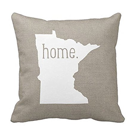 Minnesota Home State Throw Pillow