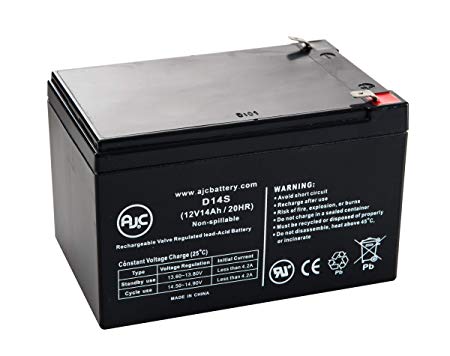 Yuasa REC14-12 12V 14Ah Scooter Battery - This is an AJC Brand Replacement