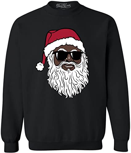 Shop4Ever Santa Claus wearing Sunglasses Christmas Xmas Crewneck Sweatshirts