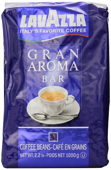 Lavazza Gran Aroma Bar Coffee Beans, 2.2-Pound