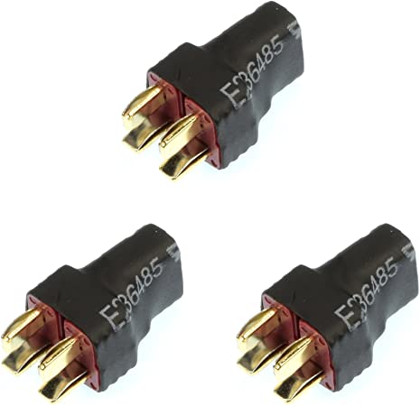Apex RC Products No Wire Ultra T Plug (Deans Style) Parallel Adapter Connector Plug - 3 Pack #1276