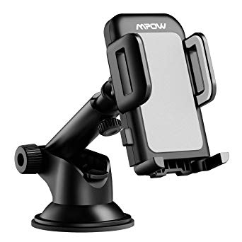 Mpow Gen-2 Dashboard Car Phone Holder, Windshield Car Phone Mount, with Strong Sticky Gel Pad for iPhone Xs Max/Xs/Xr/X/8/8Plus/7/7Plus, Galaxy S9/S8/S7 Note9/Note8, Google, Moto, Huawei and More