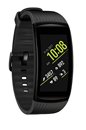 Samsung Gear Fit2 Pro Smart Fitness Band (Large), Liquid Black, SM-R365NZKAXAR