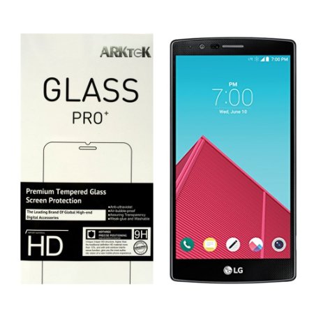 LG G4 Screen Protector, ARKTeK® 0.26mm Super Thin 2.5D Rounded Edges Tempered Glass Screen Protector for LG G4 [2-Pack]