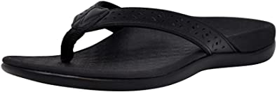 Vionic Women's Tide Perf Toe-Post - Ladies Flip Flops with Concealed Orthotic Arch Support