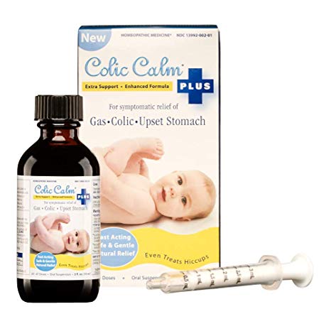 Colic Calm Plus Homeopathic Gripe Water for Colic, Gas and Upset Stomach