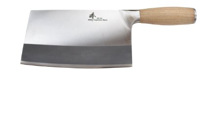 ZHEN Japanese VG-10 3-Layer Forged Heavy-Duty Cleaver Chopping Chef Butcher Knife (Bone Chopper), 8", Silver