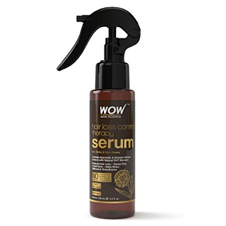 WOW Skin Science Hair Loss Control Therapy Serum - No Parabens, Mineral Oil, Silicones & Fragrances - 100 mL