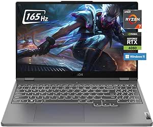 Lenovo Legion 5 15.6" Gaming Laptop, 2560x1440(WQHD), AMD Ryzen 7 7735HS, 8core, Up to 4.75GHz, 32GB DDR5 Memory 2TB SSD, NVIDIA GeForce RTX 4060, Win11, Storm Grey, W/GaLiMu